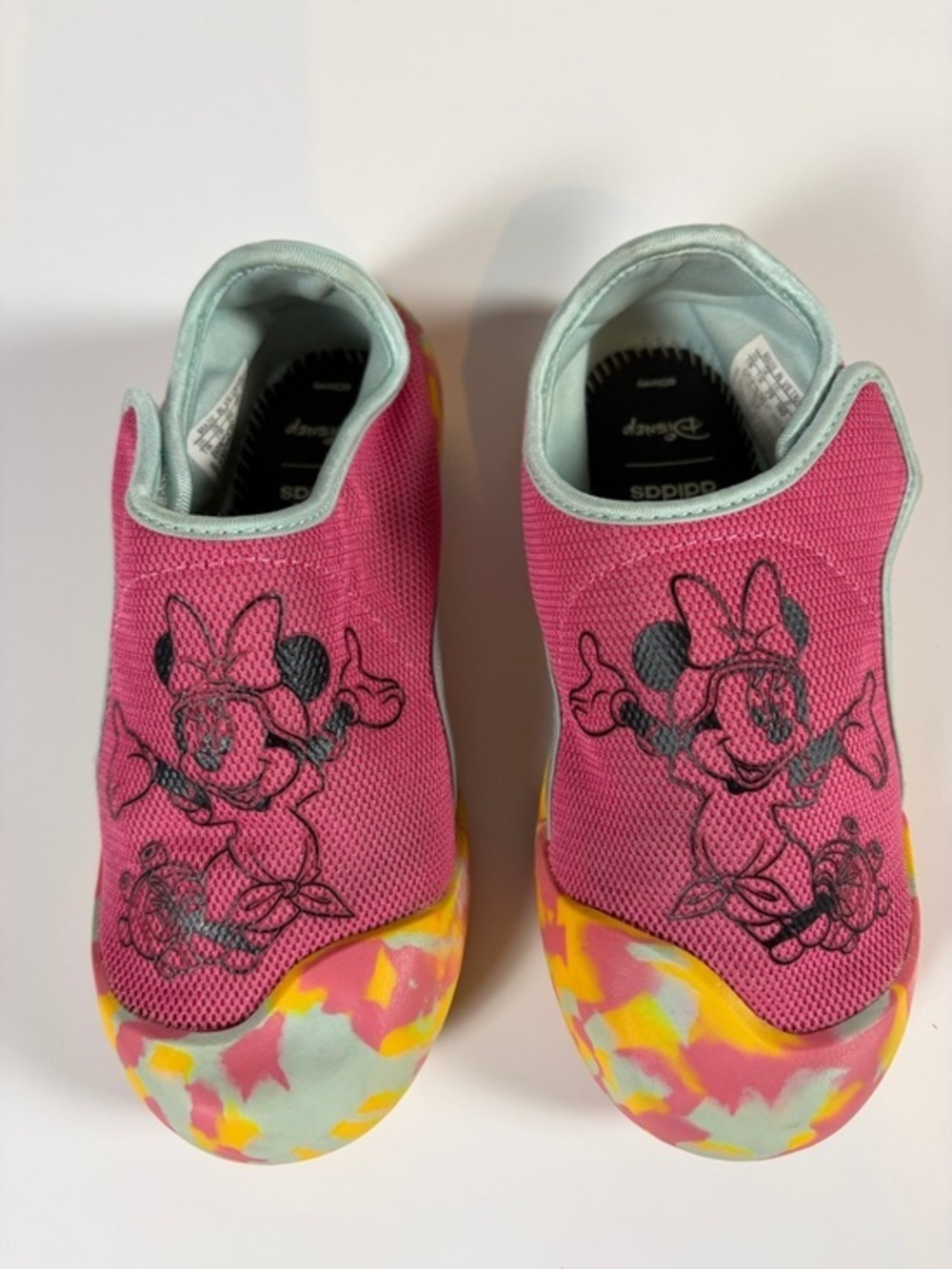 Adidas Disney Minnie Mouse Water Shoes Girls Pink Slip On Beach Size 11